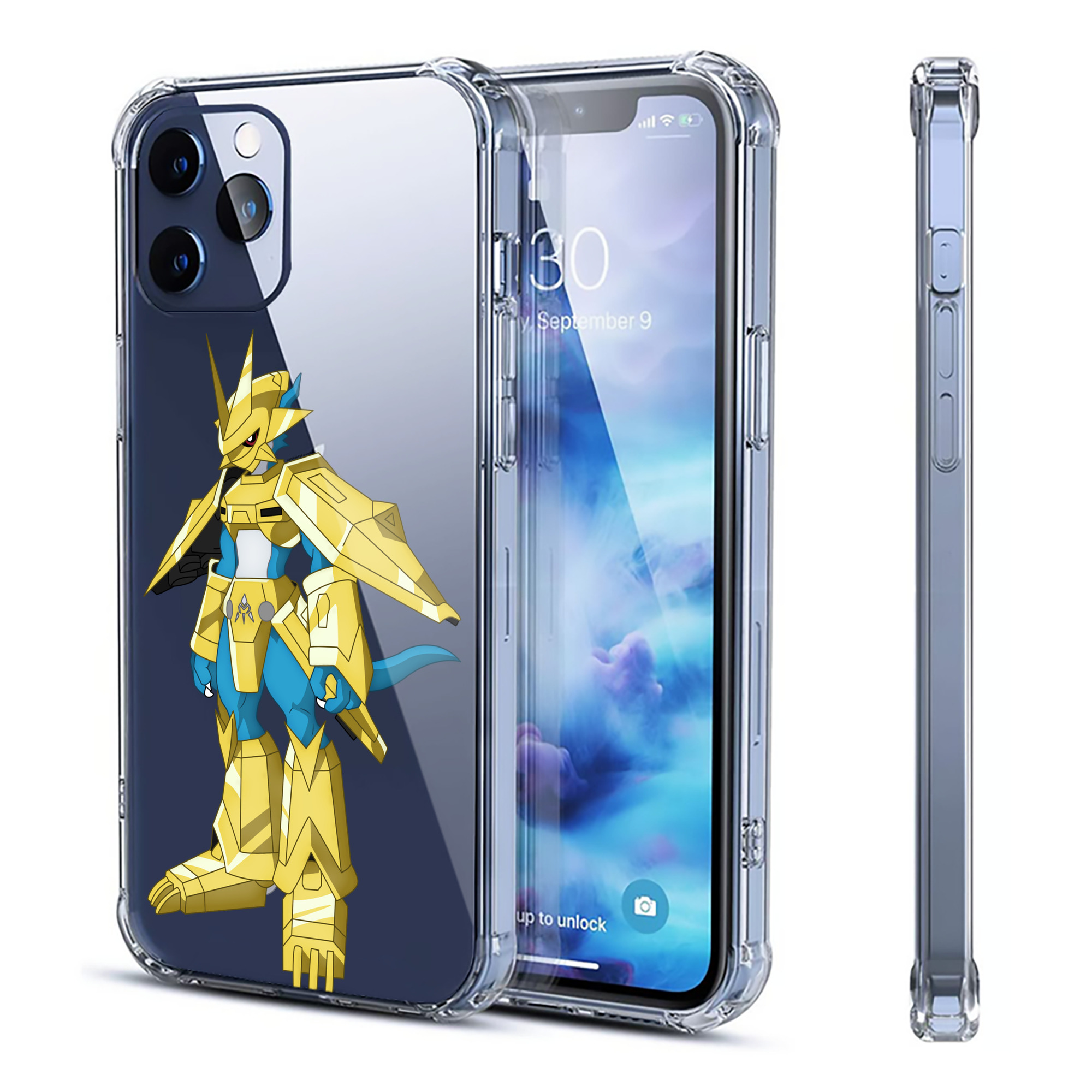 （画像用） Digimon デジタルモンスター/デジモン 【iPhone 12シリーズ対応】透明スマホケース（クリアソフトケース）